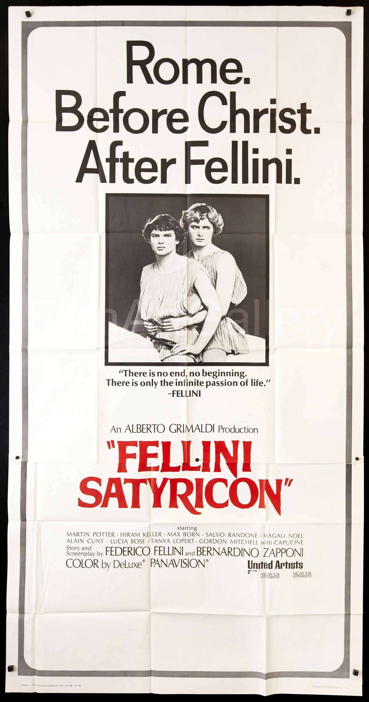 Fellini Satyricon Original Vintage Movie Poster