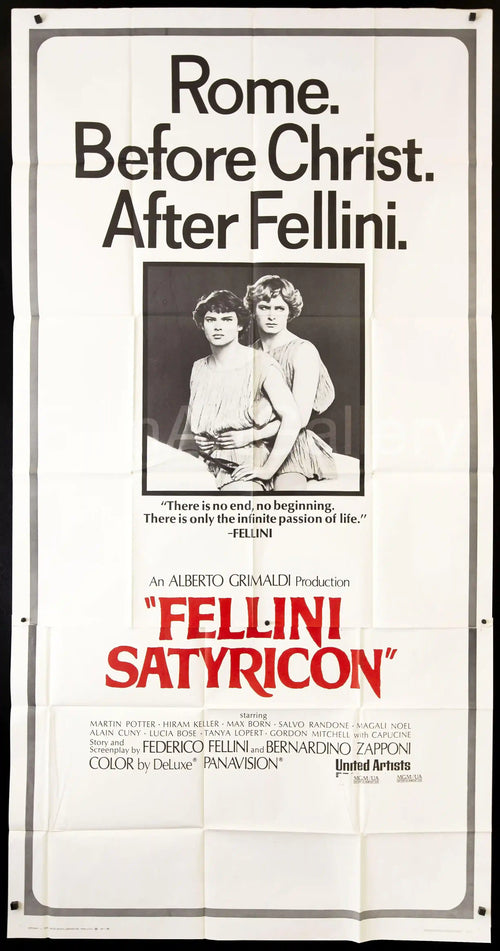 Fellini Satyricon Original Vintage Movie Poster