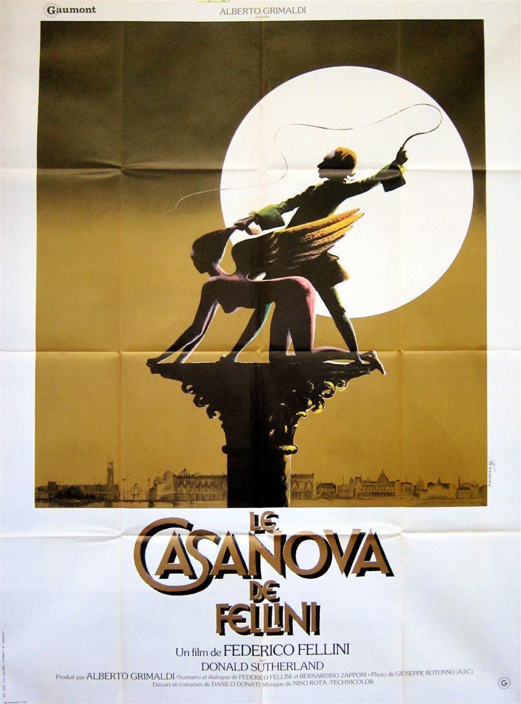 Fellini&#39;s Casanova French 1 panel (47x63) Original Vintage Movie Poster