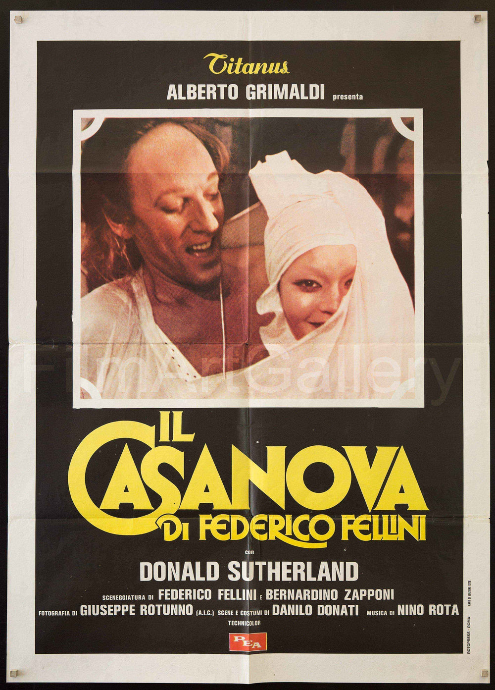 Fellini's Casanova Original Vintage Movie Poster