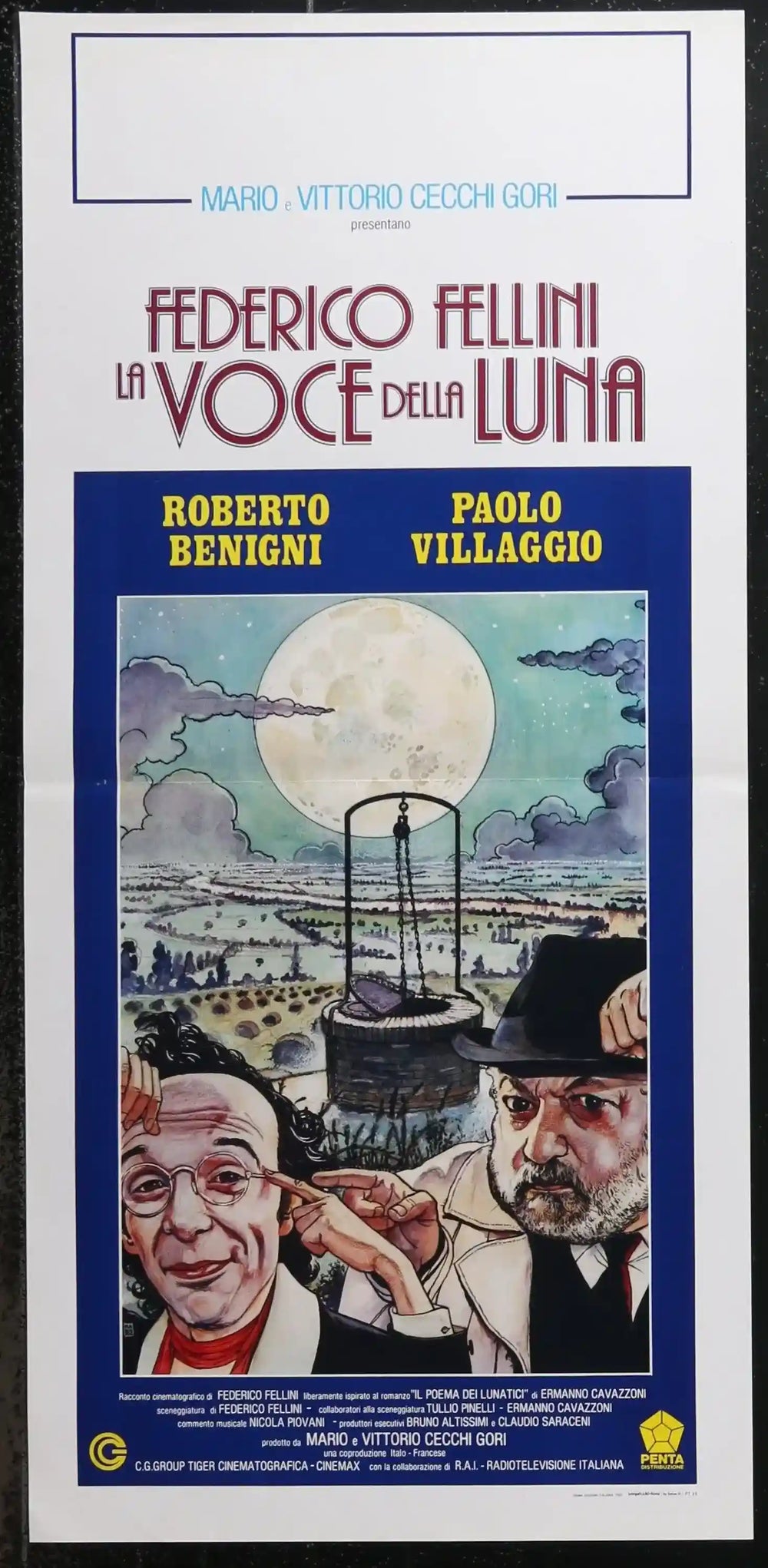Fellini's La Voce Della Luna (The Voice of the Moon) Original Vintage Movie Poster