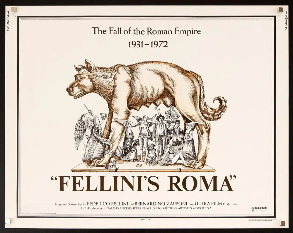 Fellini's Roma Original Vintage Movie Poster