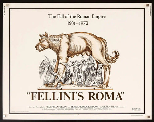 Fellini's Roma Original Vintage Movie Poster