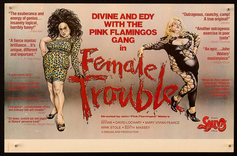 Female Trouble 11x17 Original Vintage Movie Poster