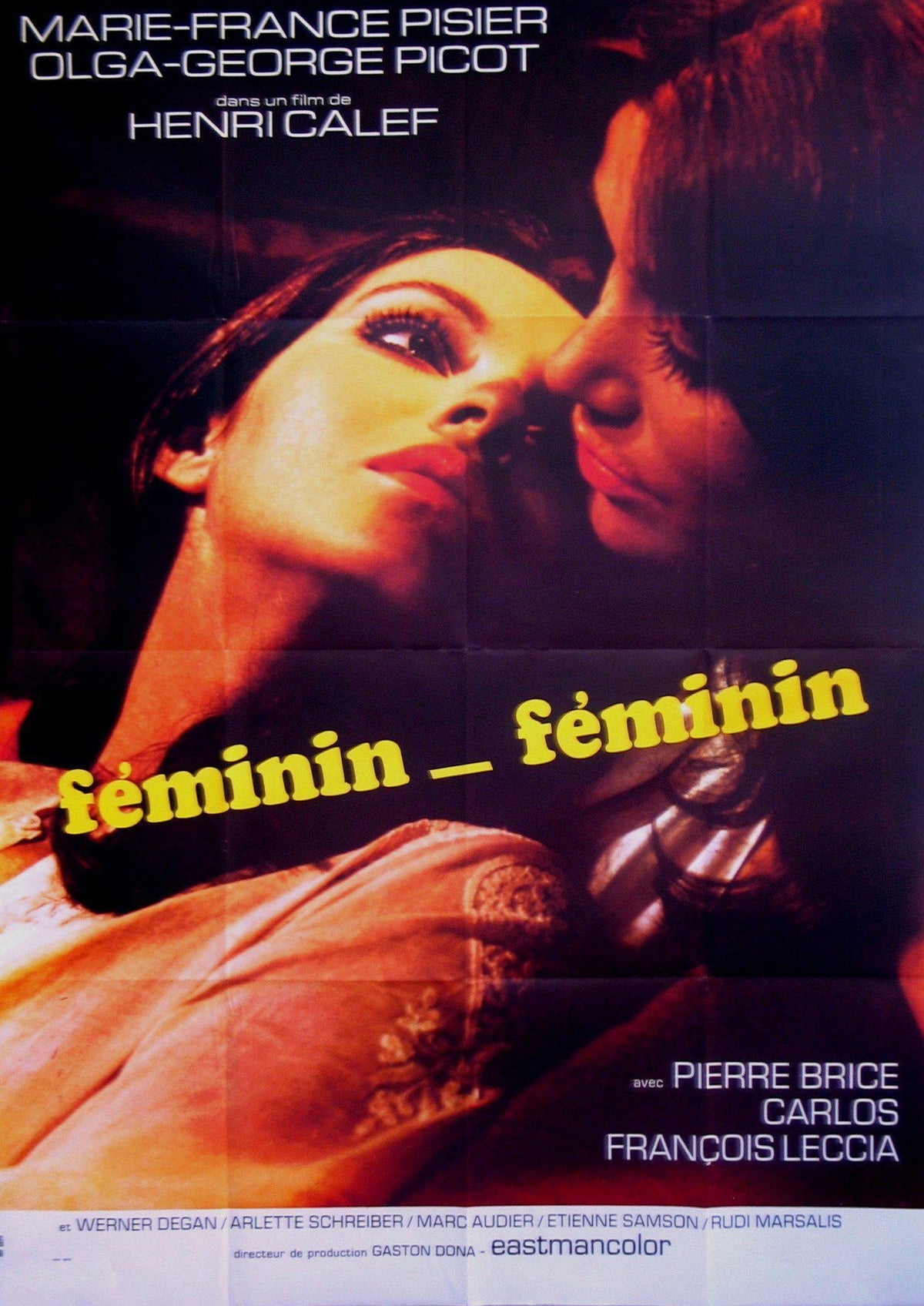 Feminin Feminin French 1 panel (47x63) Original Vintage Movie Poster