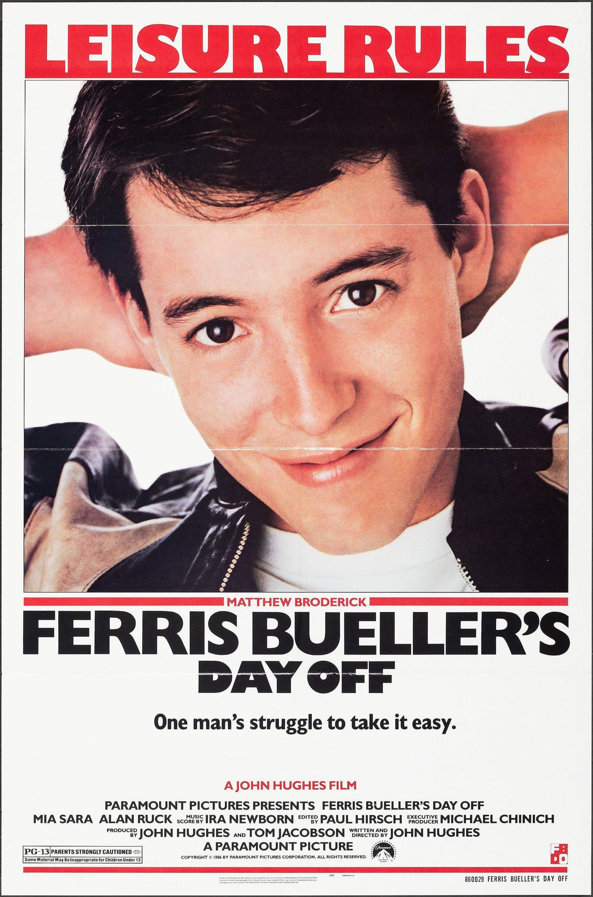 Ferris Bueller&#39;s Day Off Original Vintage Movie Poster