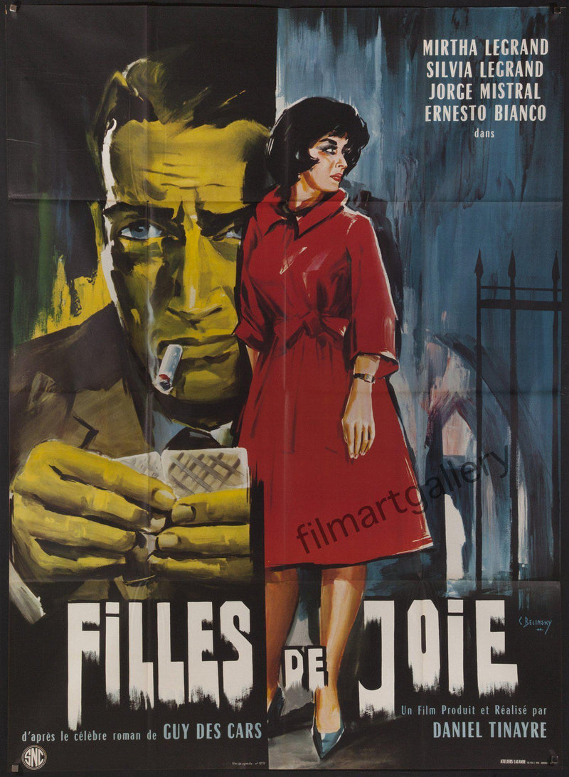 Filles De Joie French 1 panel (47x63) Original Vintage Movie Poster