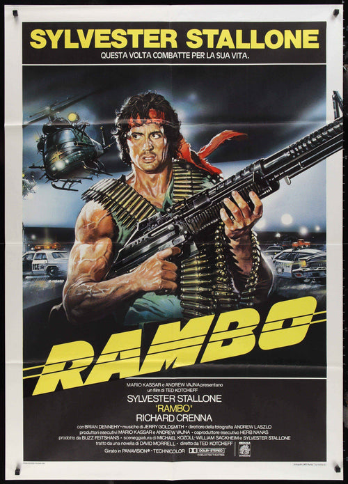 First Blood Original Vintage Movie Poster