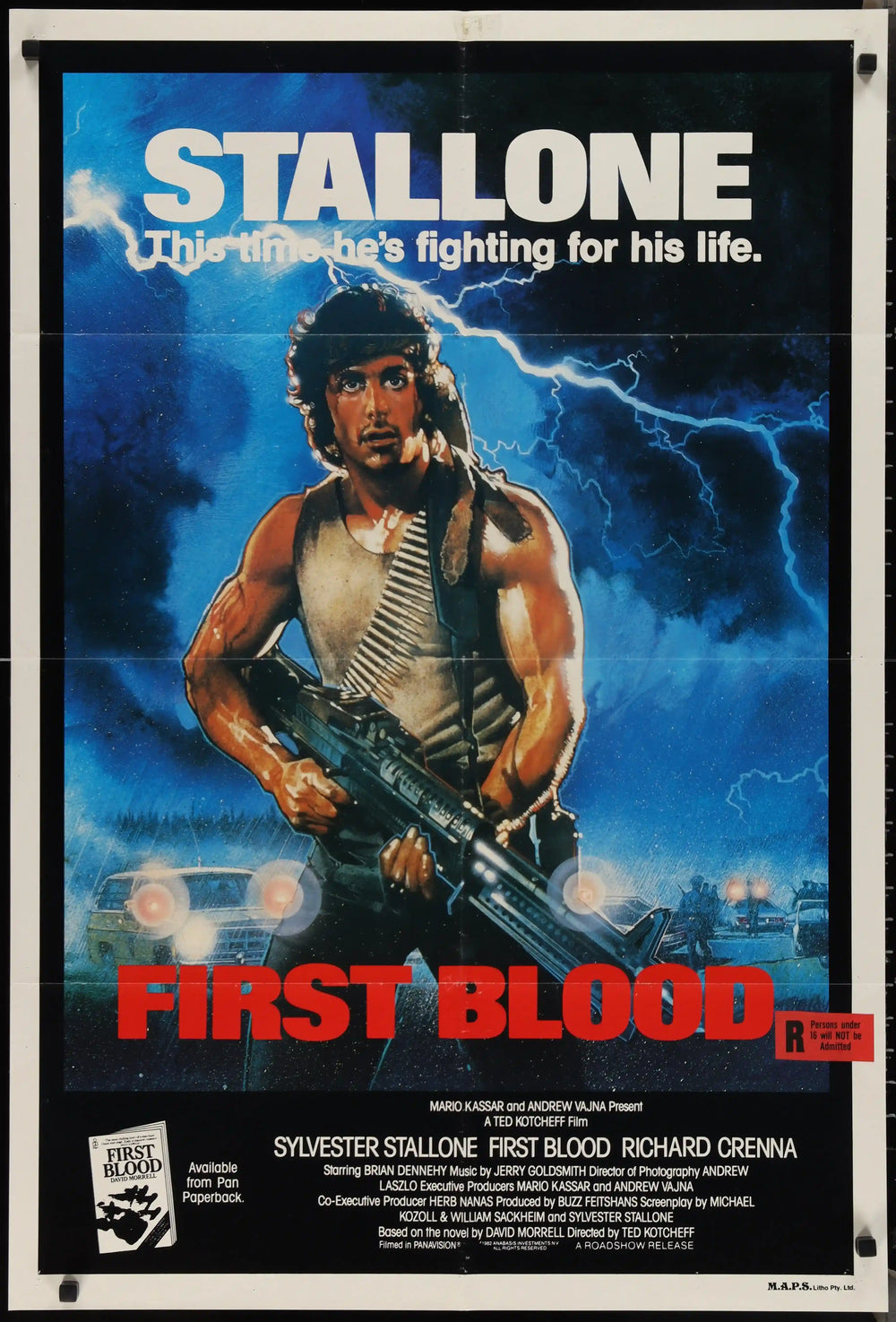 First Blood Original Vintage Movie Poster