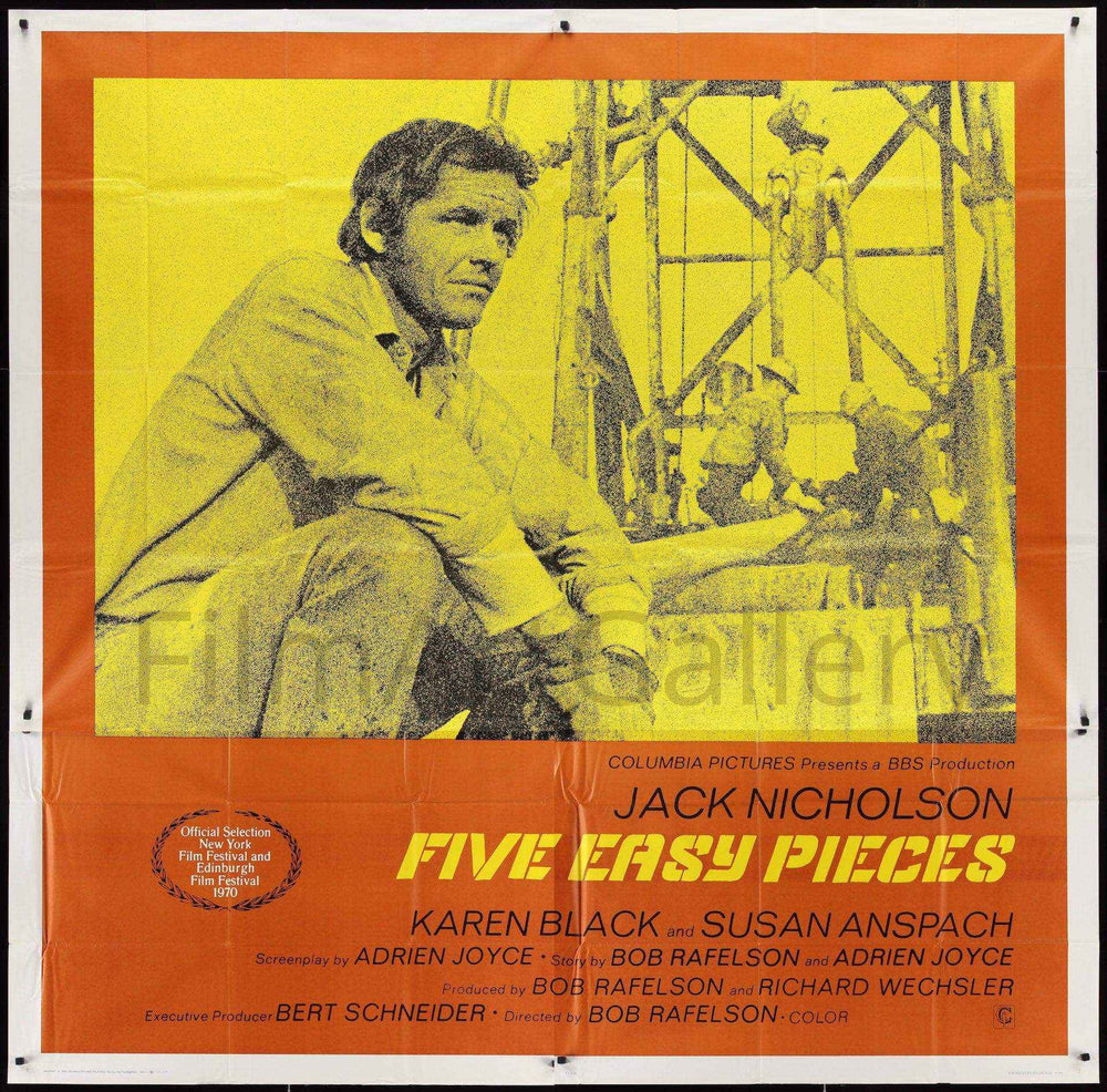 Five Easy Pieces Original Vintage Movie Poster