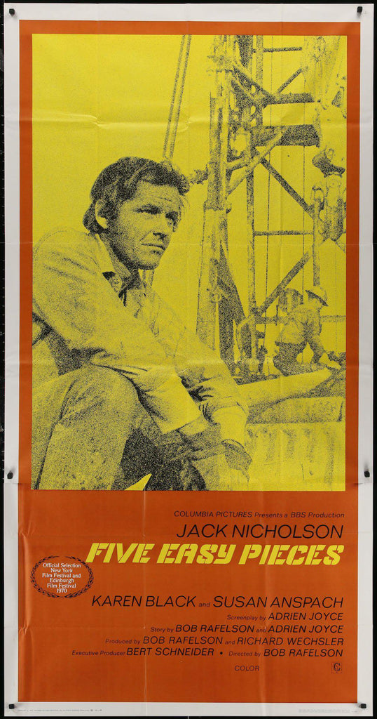Five Easy Pieces Original Vintage Movie Poster