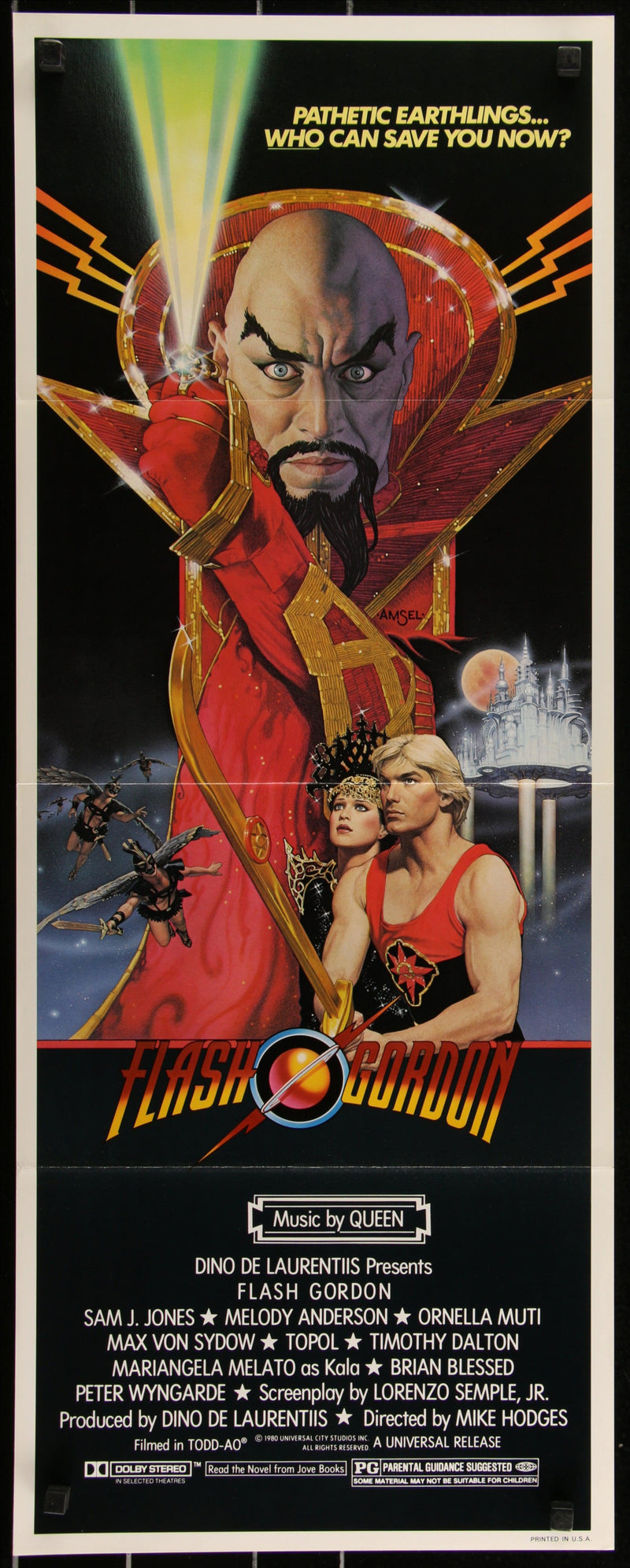 Flash Gordon Insert (14x36) Original Vintage Movie Poster