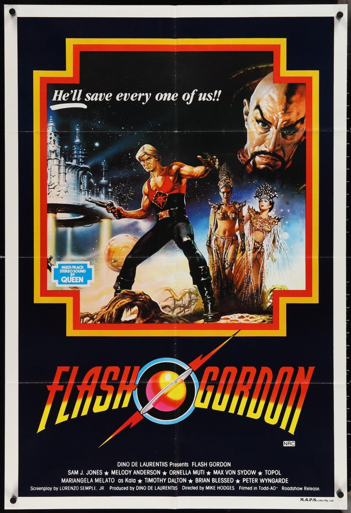 Flash Gordon Original Vintage Movie Poster