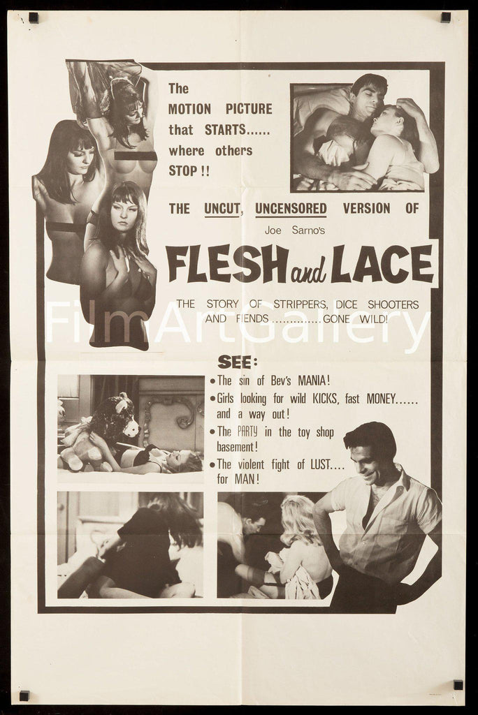 Flesh and Lace Original Vintage Movie Poster