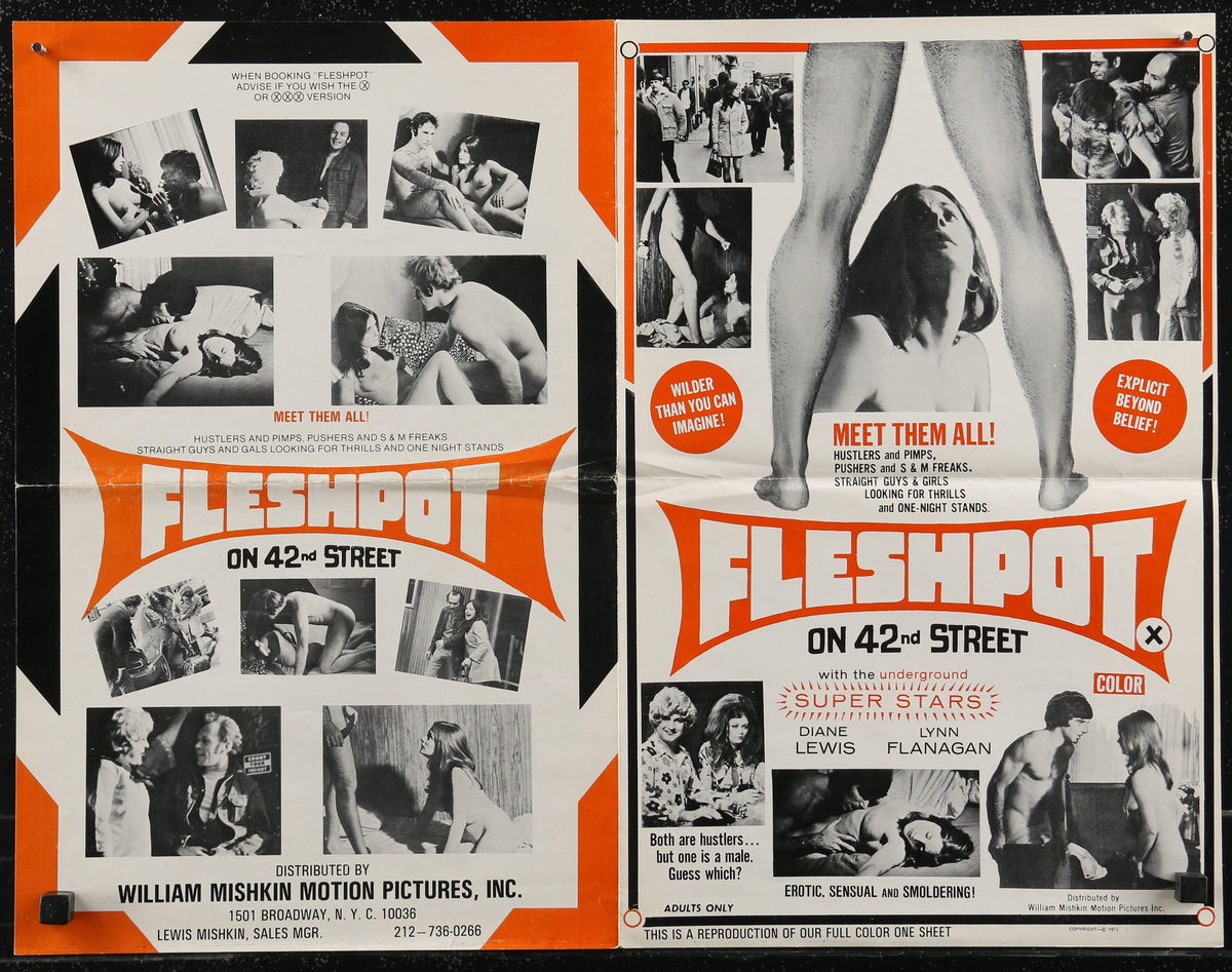 Fleshpot on 42nd Street Original Vintage Movie Poster