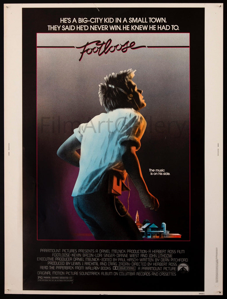 Footloose 30x40 Original Vintage Movie Poster
