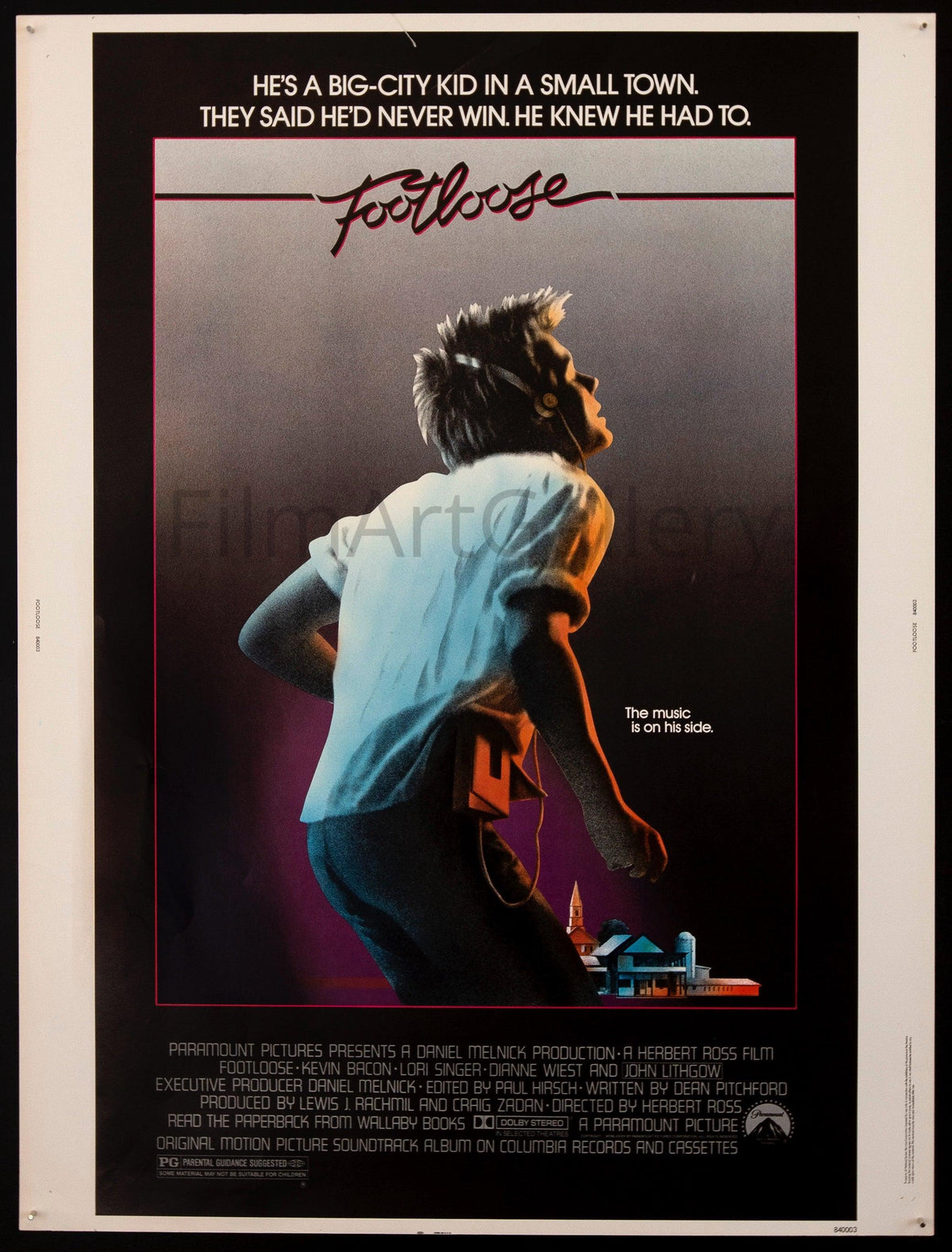 Footloose Original Vintage Movie Poster