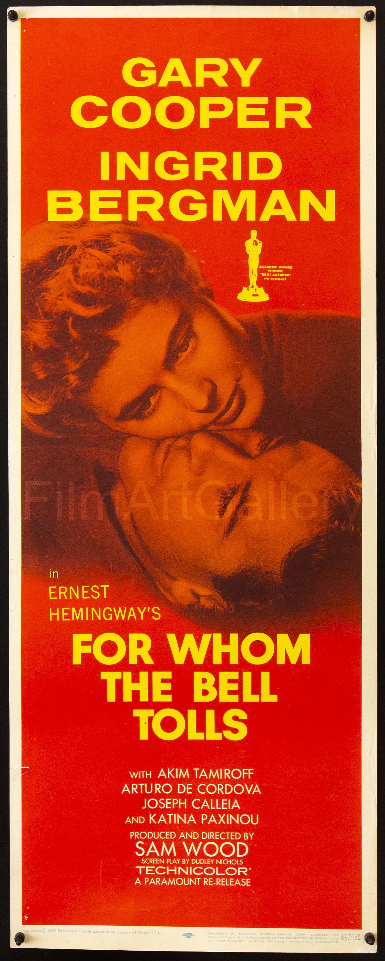 For Whom The Bell Tolls Original Vintage Movie Poster
