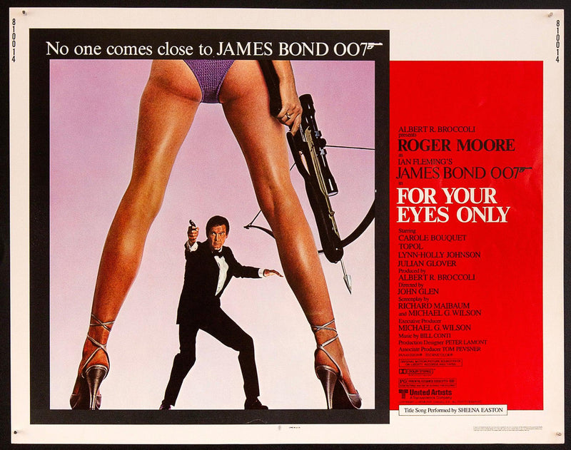 For Your Eyes Only Half sheet (22x28) Original Vintage Movie Poster