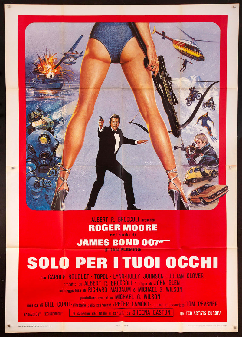 For Your Eyes Only Italian 4 Foglio (55x78) Original Vintage Movie Poster