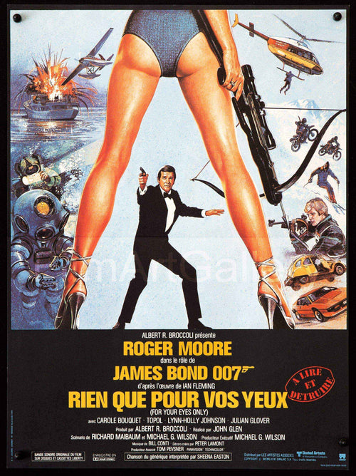 For Your Eyes Only Original Vintage Movie Poster