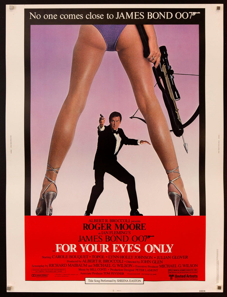 For Your Eyes Only Original Vintage Movie Poster