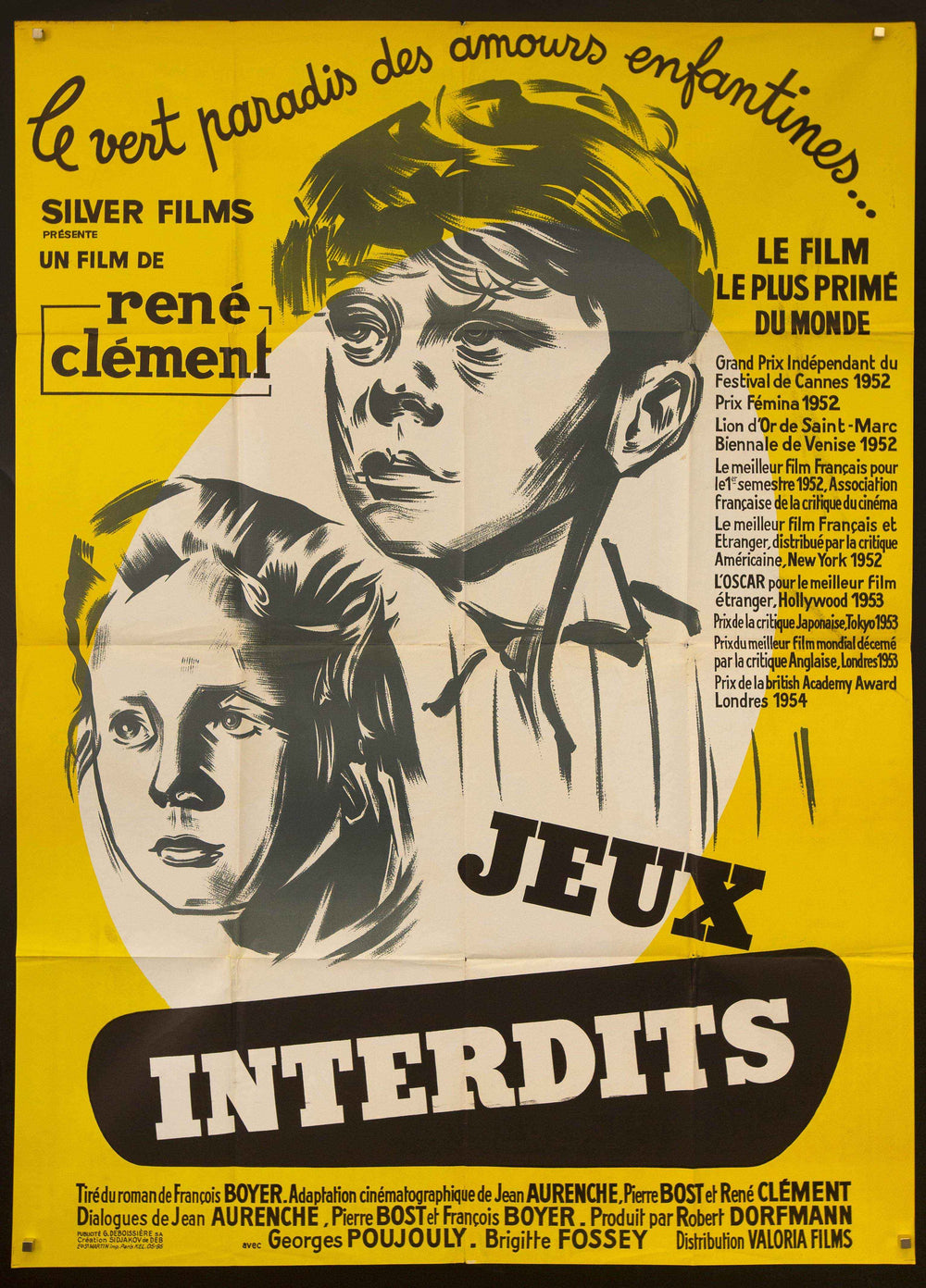 Forbidden Games Original Vintage Movie Poster