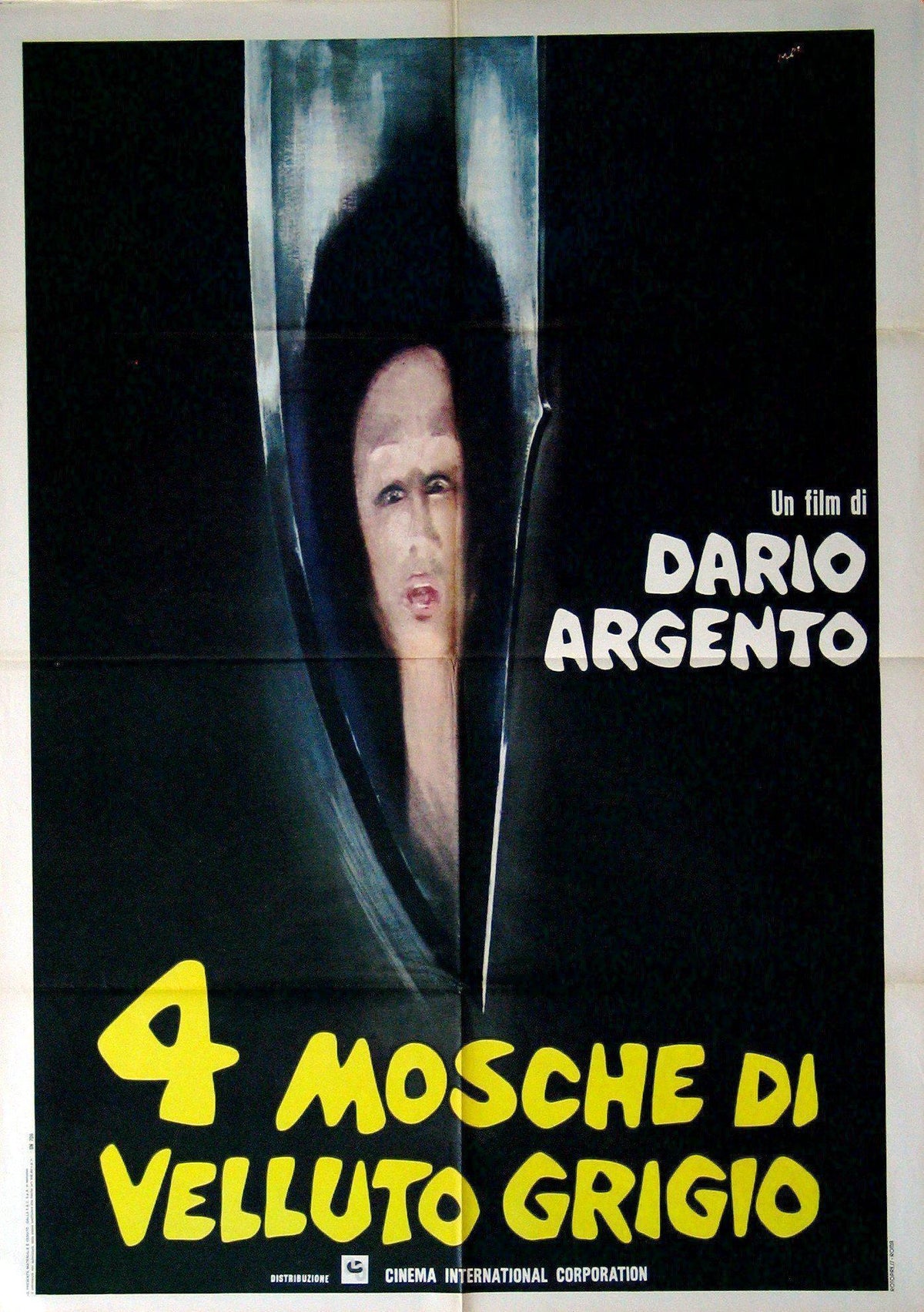 Four Flies on Grey Velvet Original Vintage Movie Poster