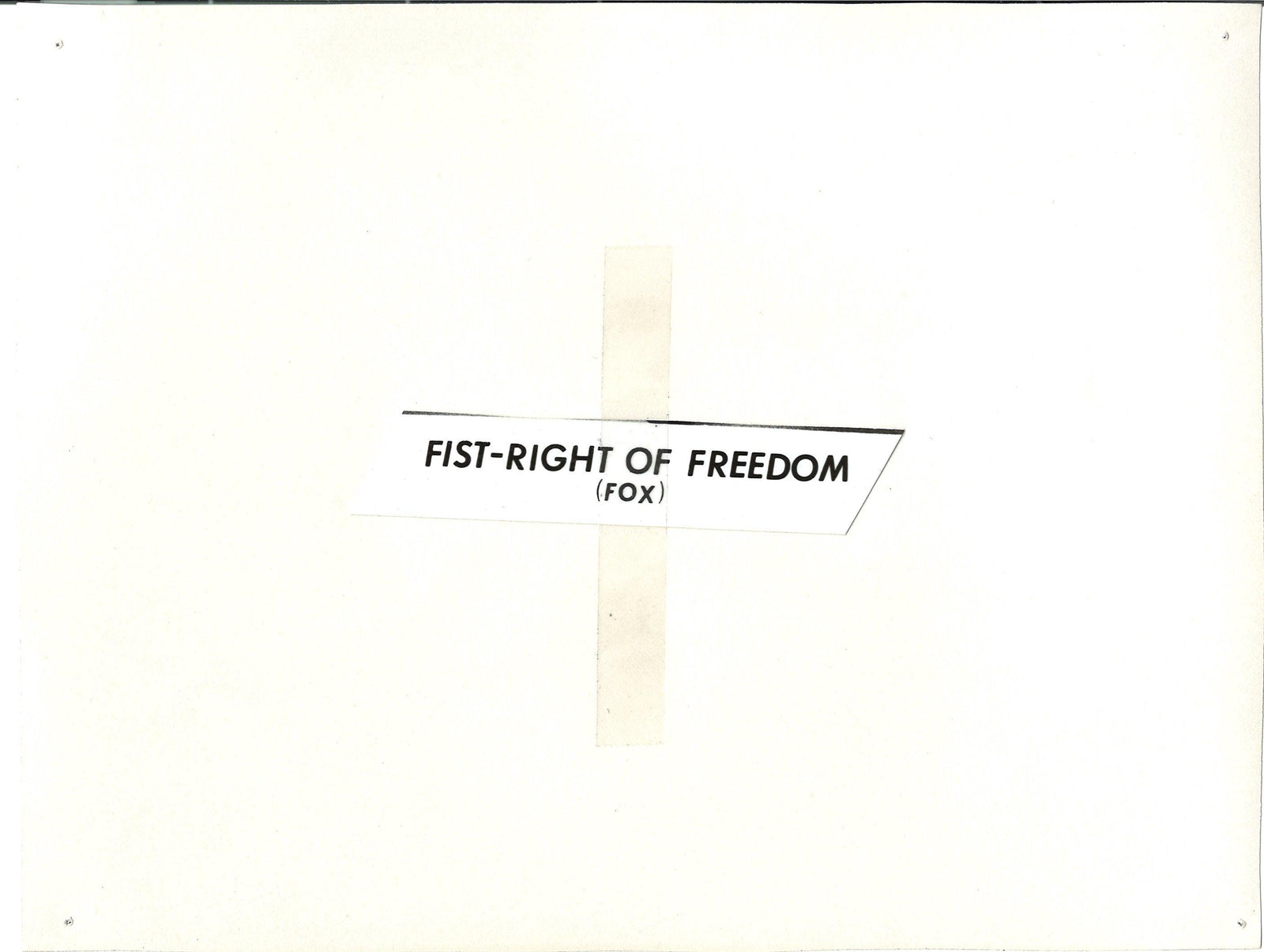 Fox and His Friends Original Vintage Movie Poster