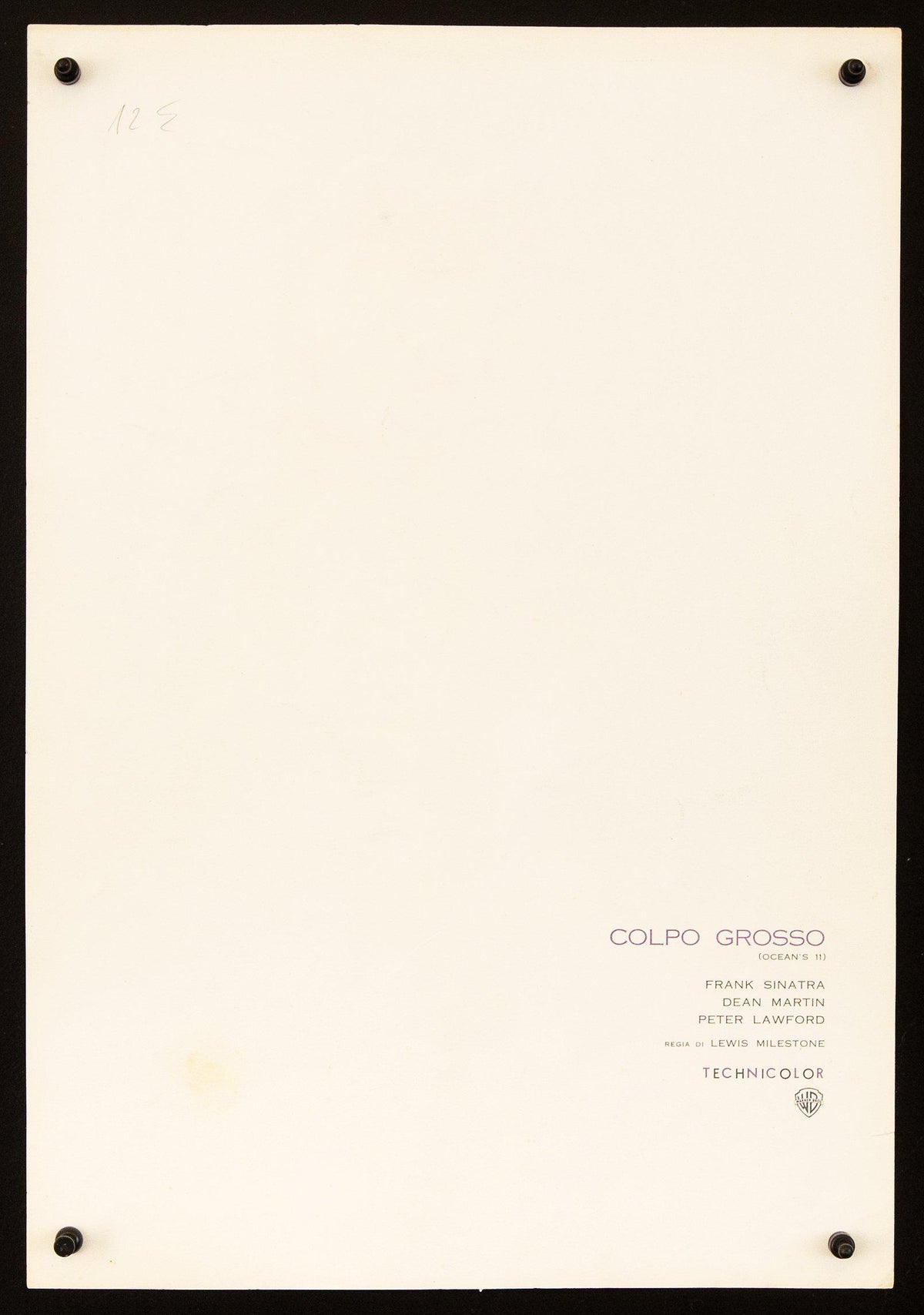 Frank Sinatra (Ocean's 11 Eleven) Original Vintage Movie Poster