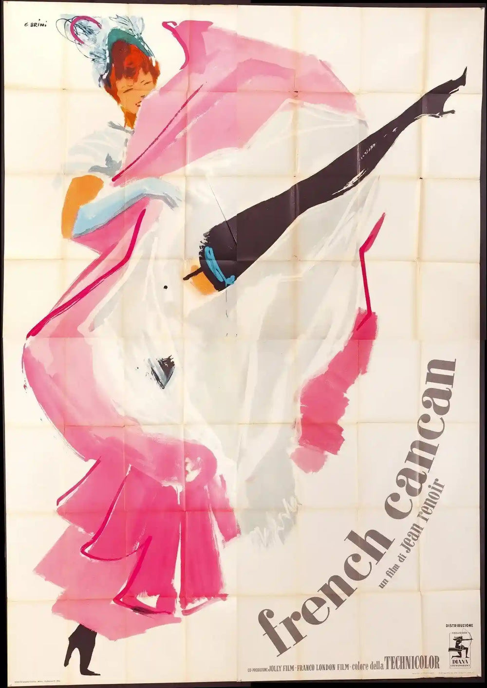 French Cancan Original Vintage Movie Poster