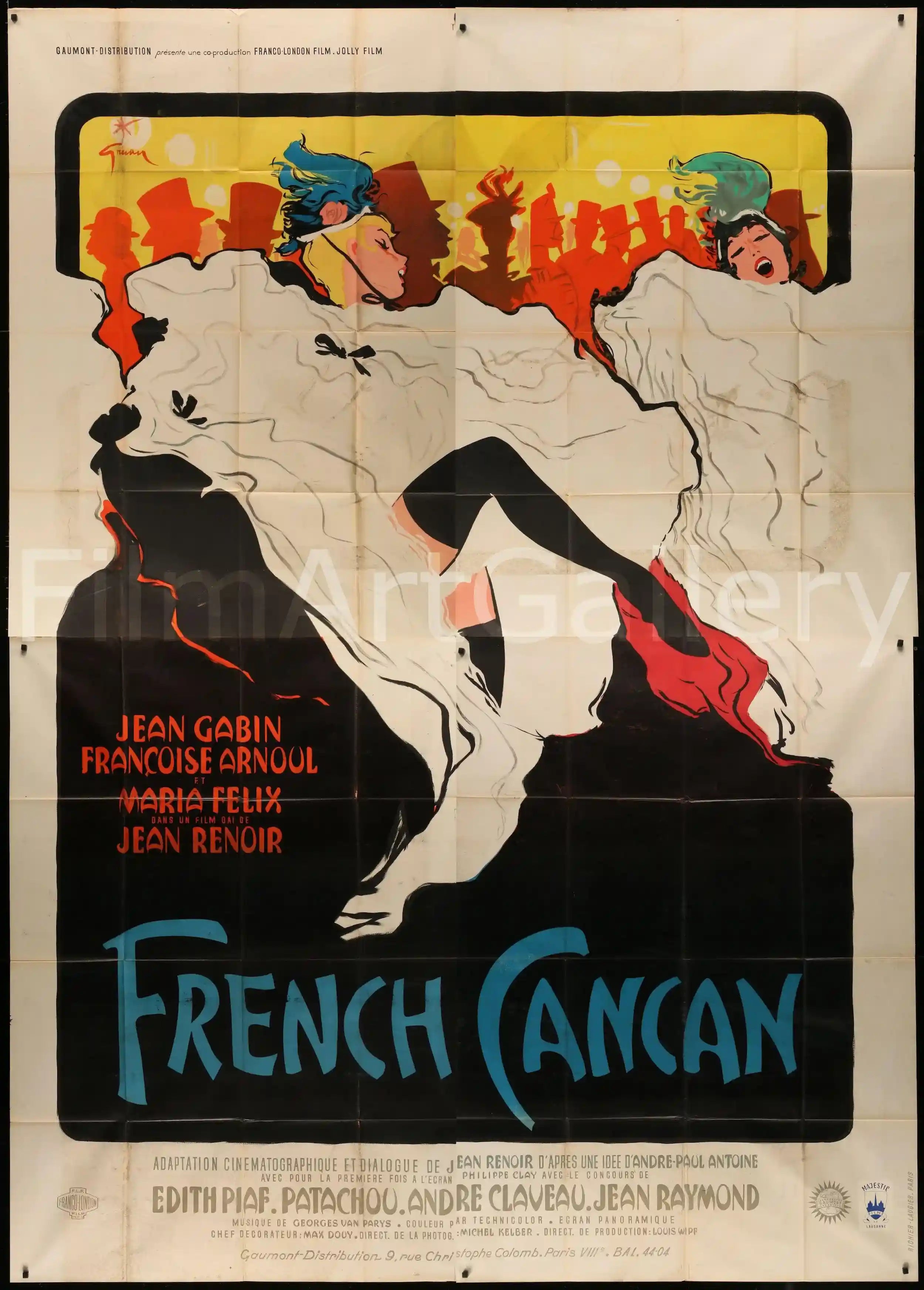 FRENCH CANCAN FILM Renf-POSTER HQ 42x60cm d'une AFFICHE CINéMA FRENCH CANCAN FILM Renf-POSTER HQ 42x60cm d'une AFFICHE CINéMA