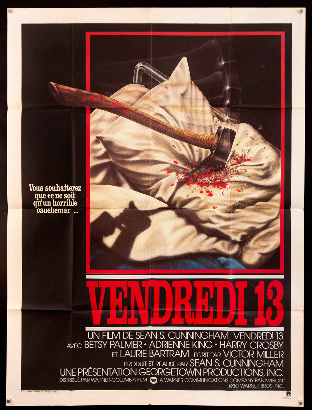 Friday the 13th Original Vintage Movie Poster