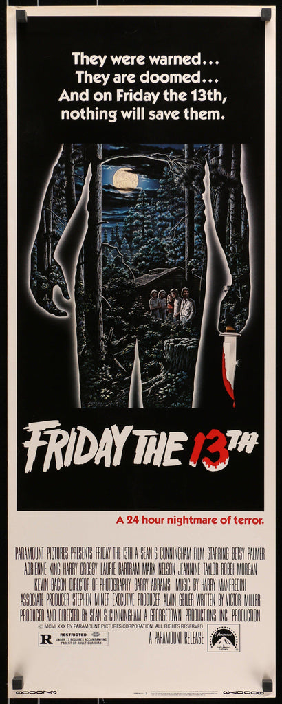 Friday the 13th Original Vintage Movie Poster