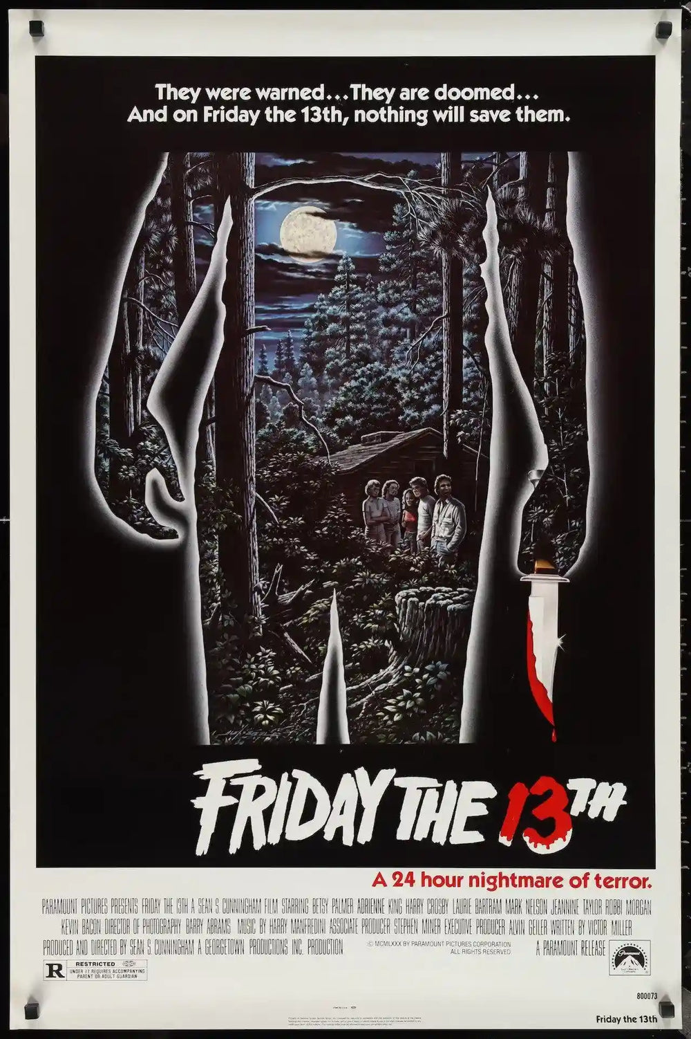 Friday the 13th Original Vintage Movie Poster