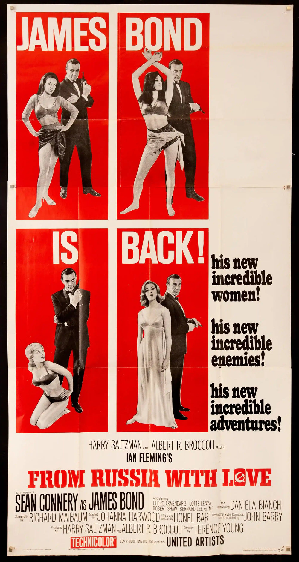 From Russia With Love Original Vintage Movie Poster