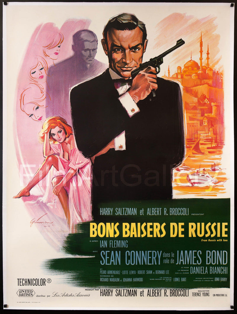 From Russia with Love French 1 panel (47x63) Original Vintage Movie Poster