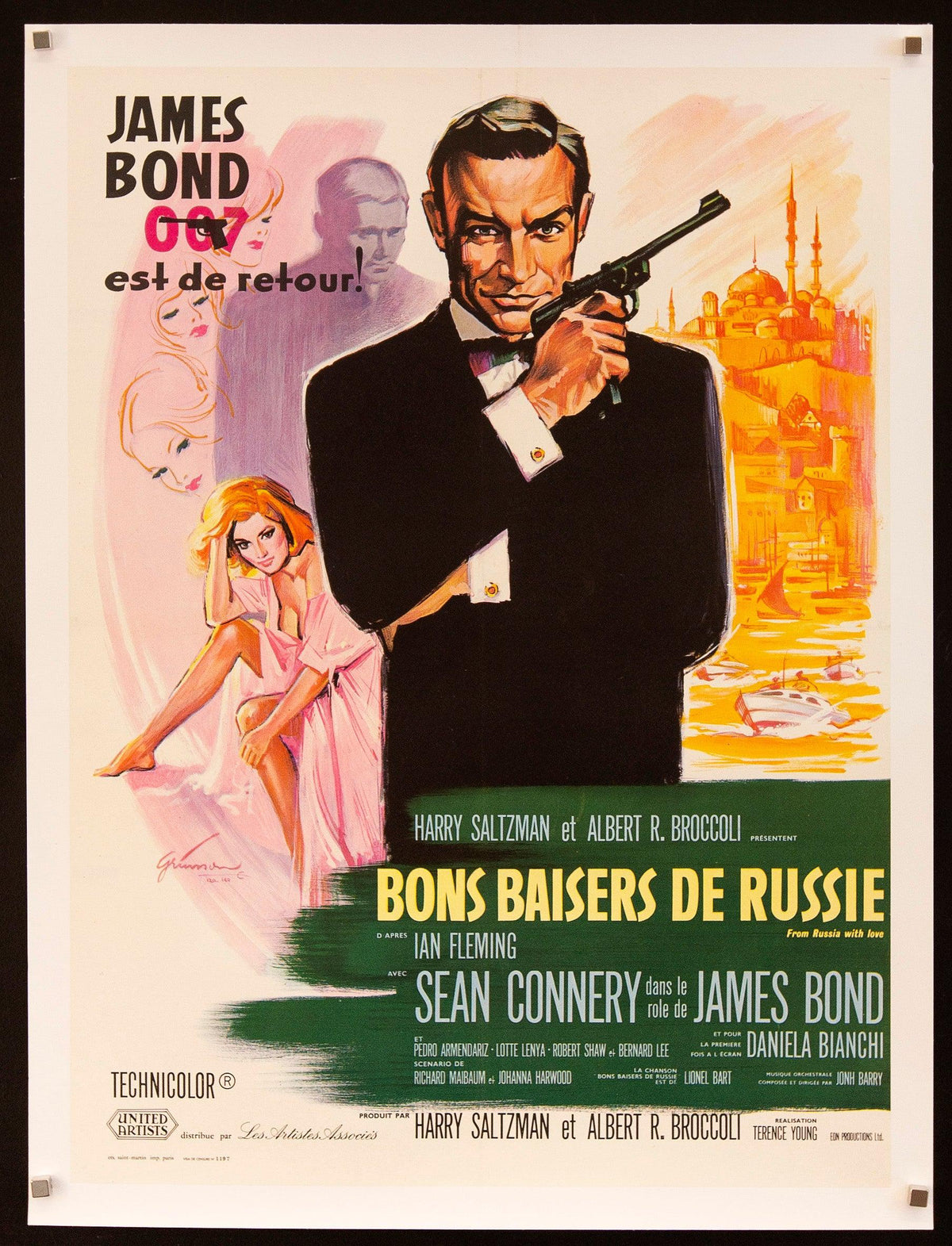 From Russia with Love French small (23x32) Original Vintage Movie Poster