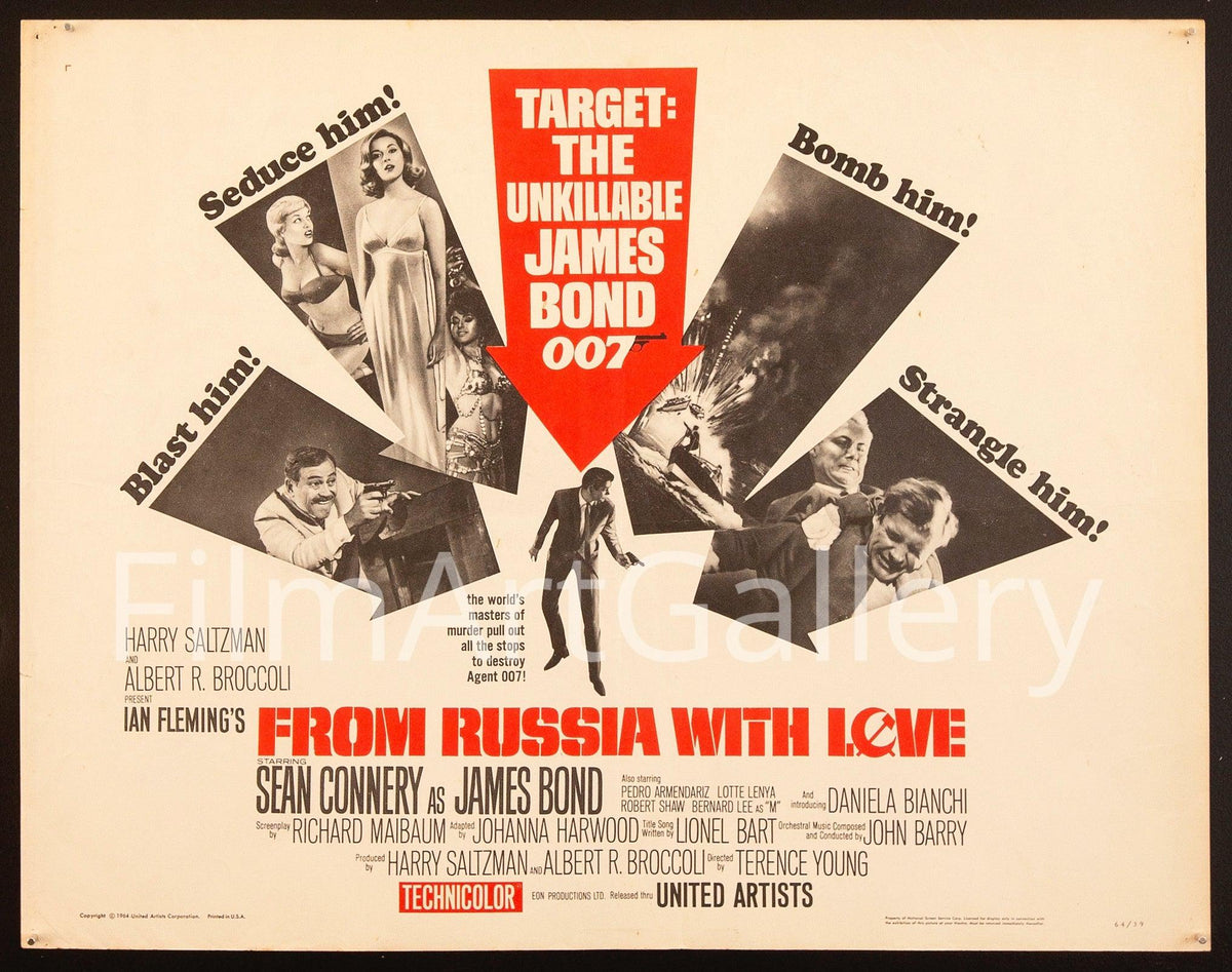 From Russia with Love Original Vintage Movie Poster