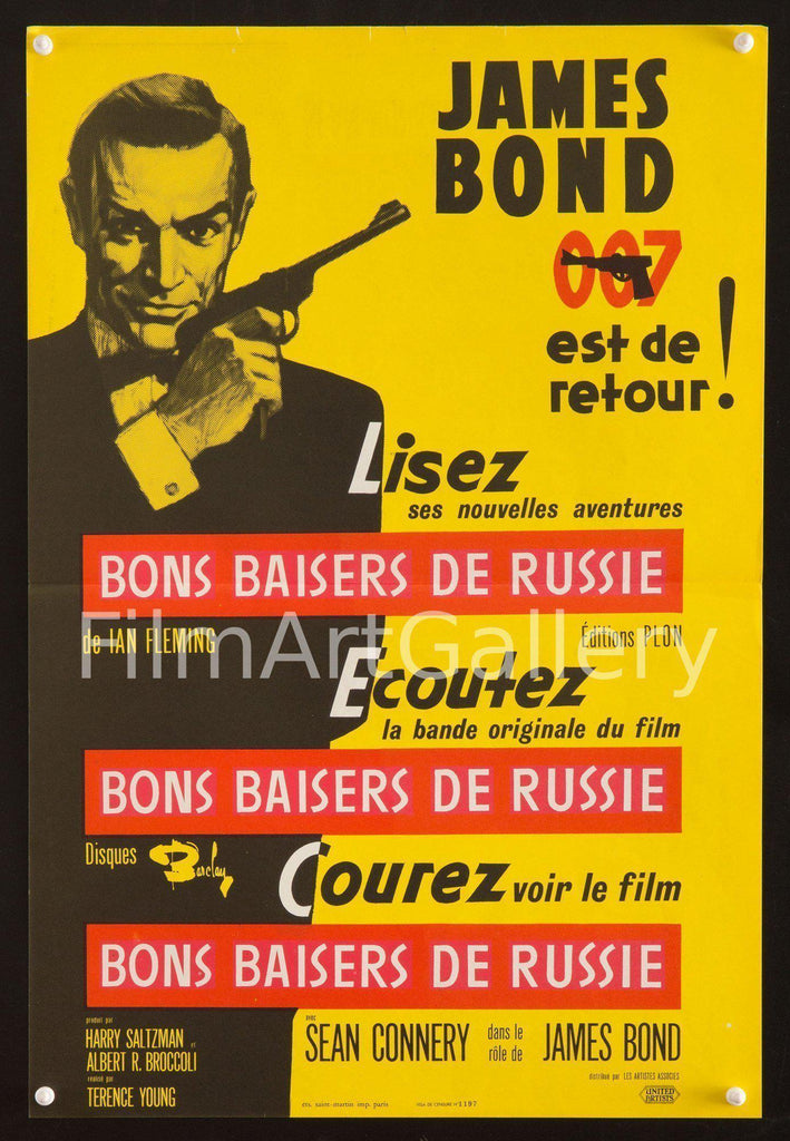 From Russia with Love Original Vintage Movie Poster
