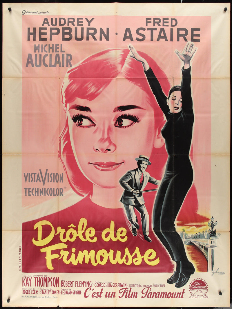 Funny Face French 1 panel (47x63) Original Vintage Movie Poster