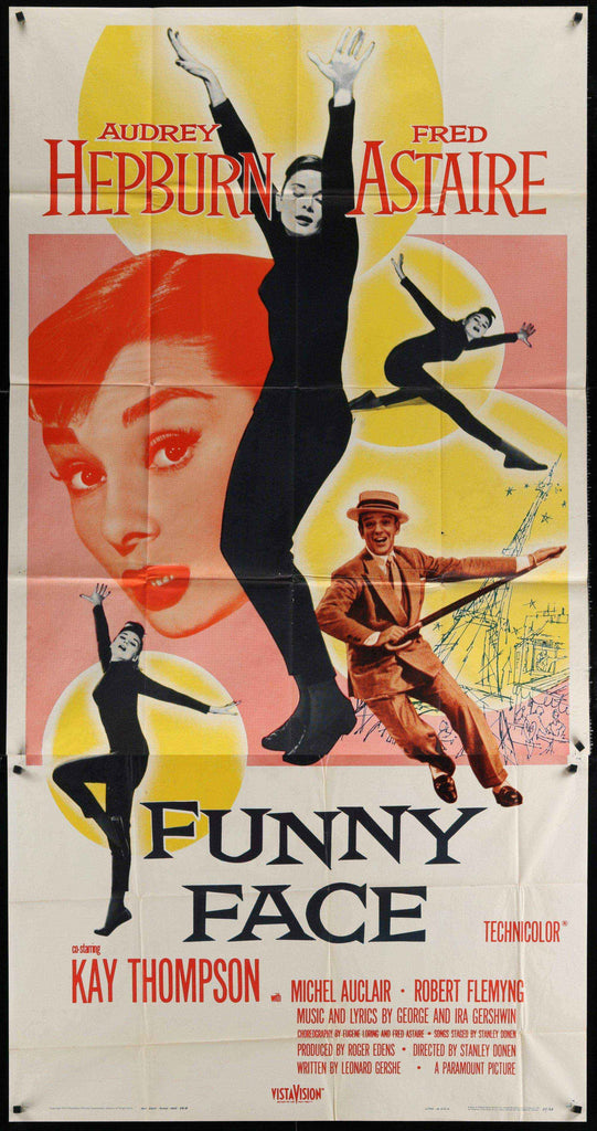 open lace back dress Funny Face Movie Poster 1957 3 Sheet (41x81)