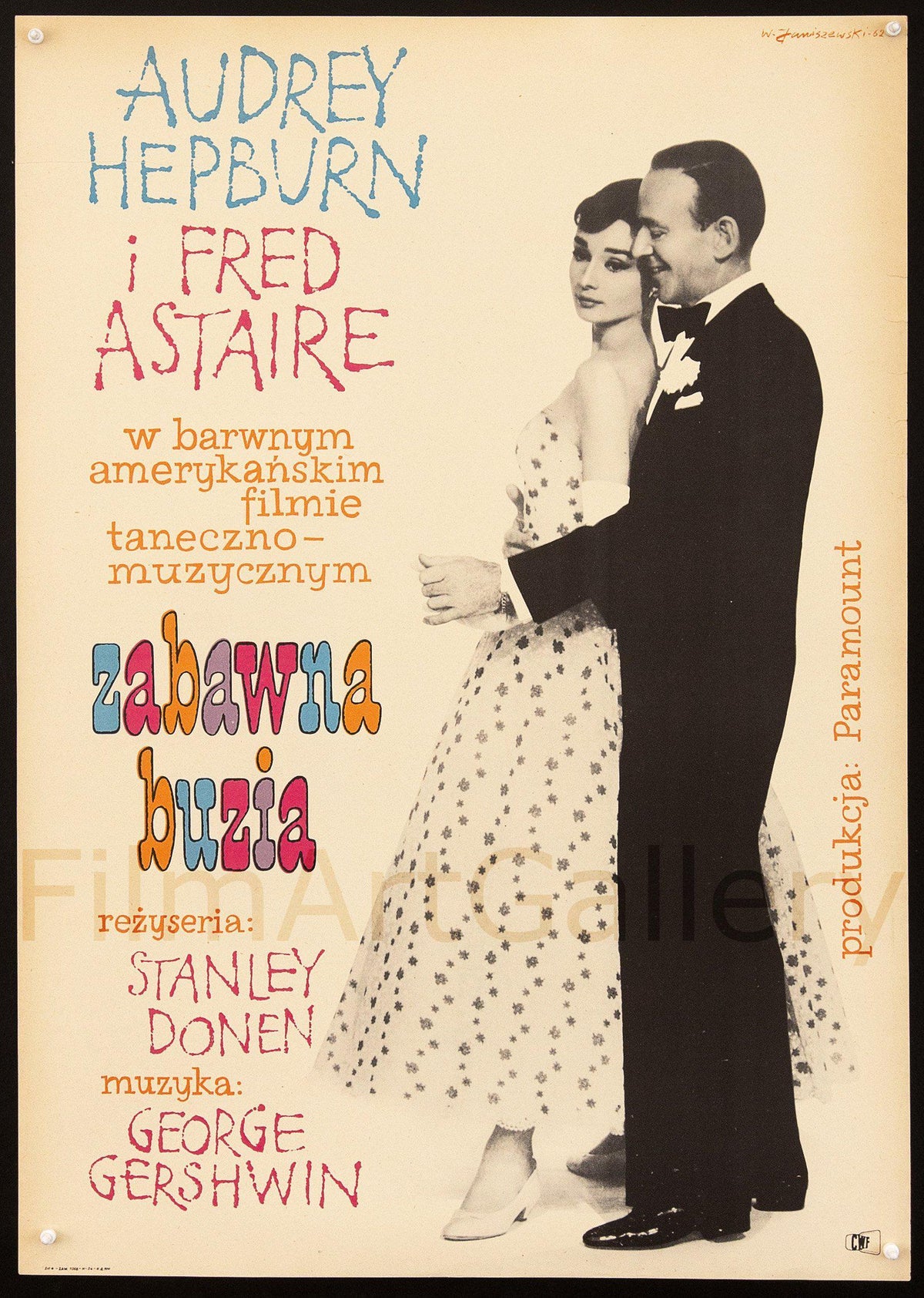 Funny Face Original Vintage Movie Poster