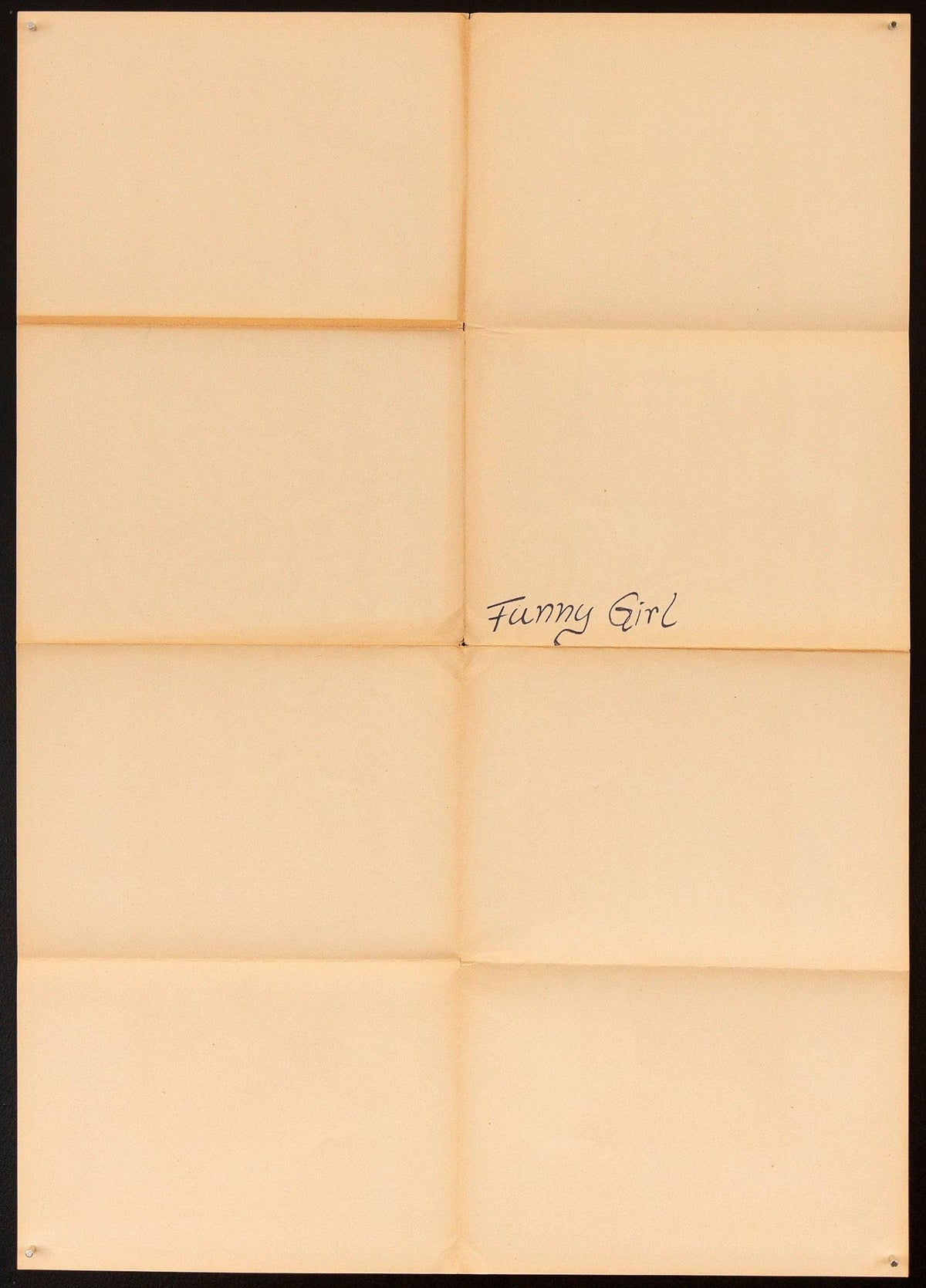 Funny Girl Original Vintage Movie Poster