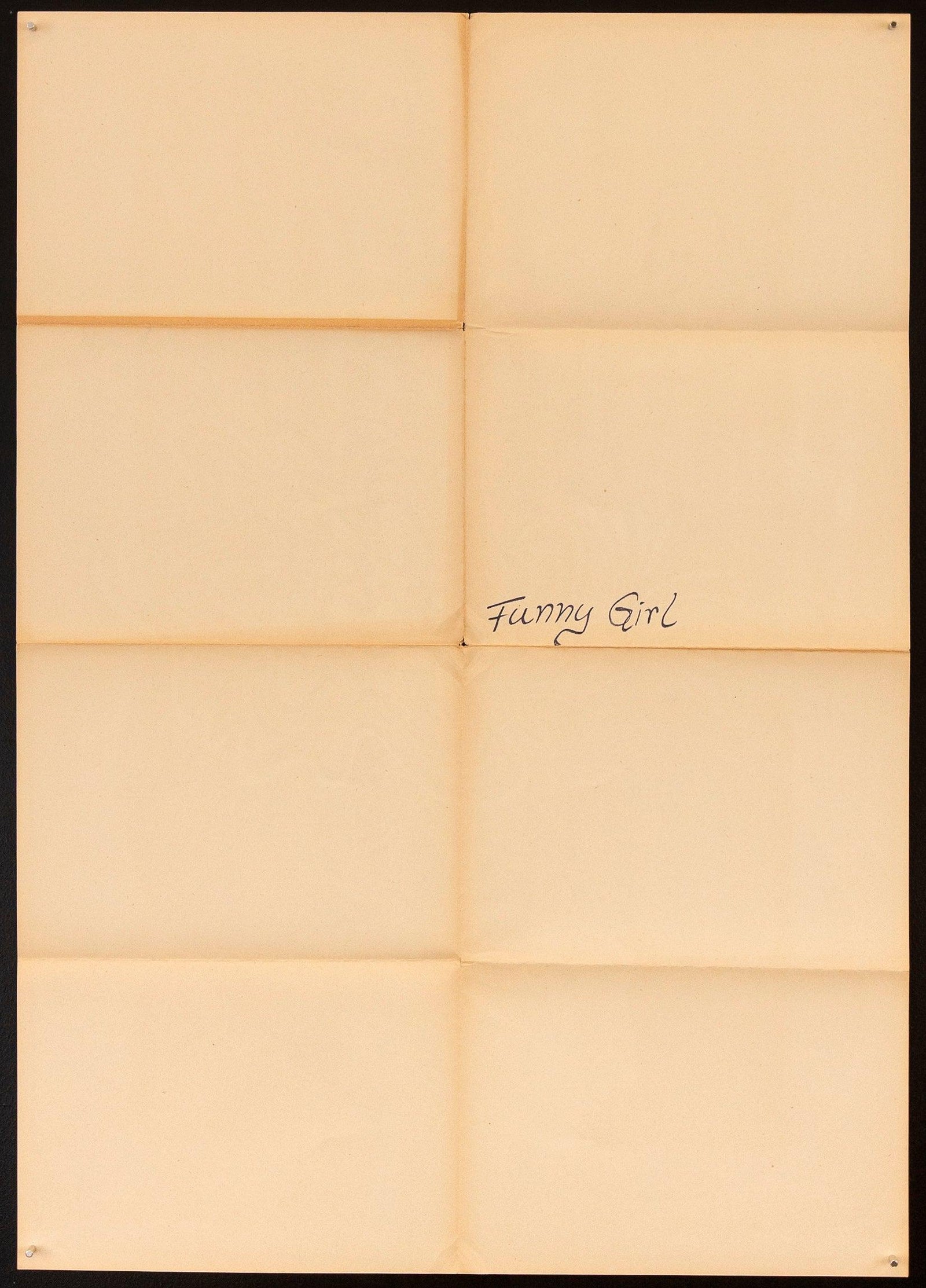 Funny Girl Original Vintage Movie Poster