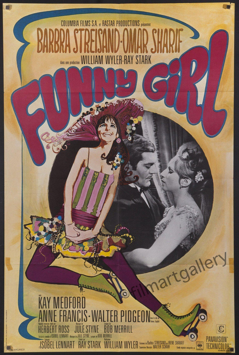 Funny Girl French medium (31x47) Original Vintage Movie Poster