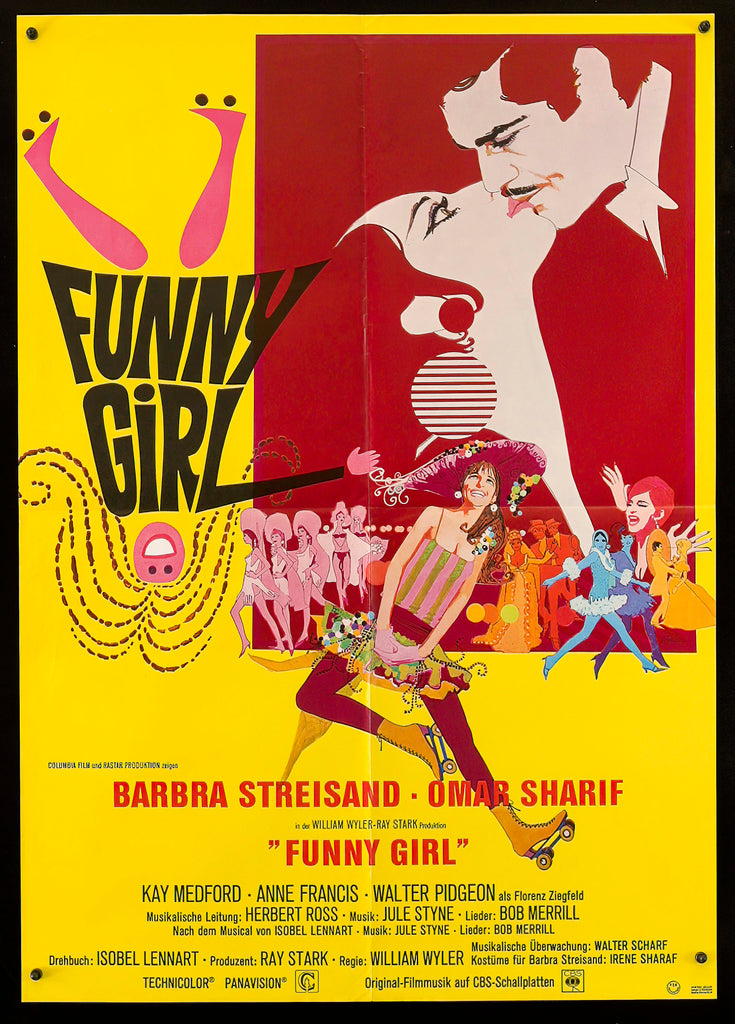 Funny Girl German A1 (23x33) Original Vintage Movie Poster