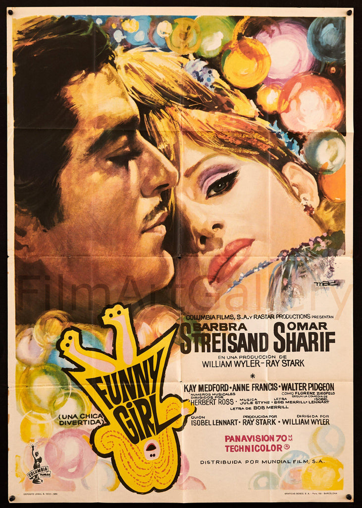 Funny Girl Original Vintage Movie Poster