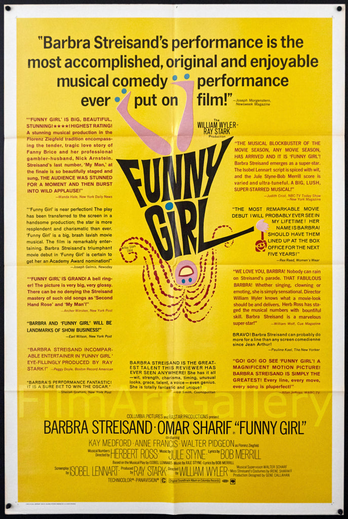 Funny Girl Original Vintage Movie Poster