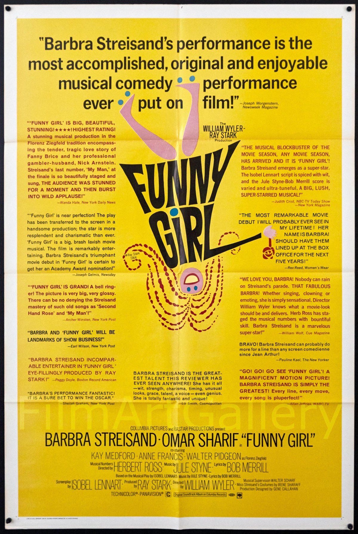 Funny Girl Original Vintage Movie Poster